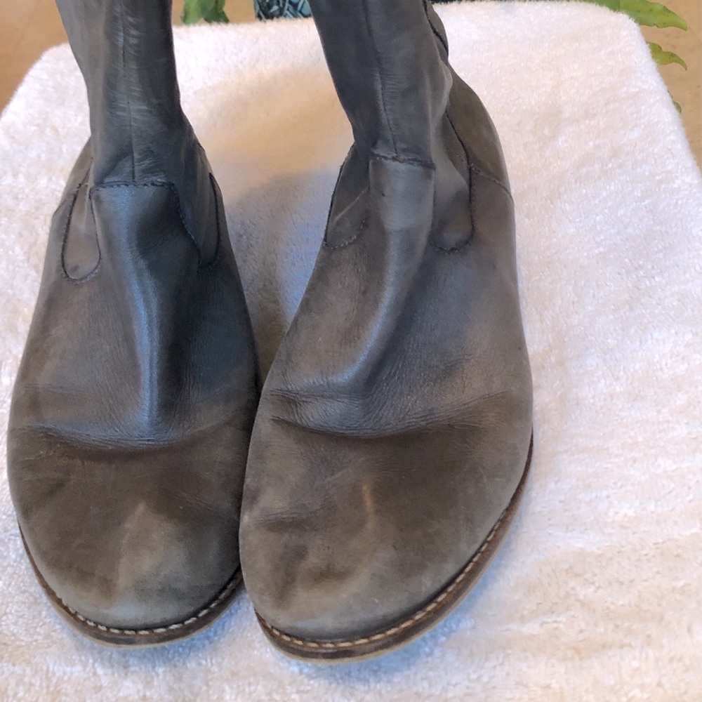 Vintage Leather Knee-High Boots